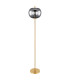 Blacky I Glass Floor Lamp Brass-Coloured Glass Shade 1x E27-2