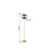Blacky I Glass Floor Lamp Brass-Coloured Glass Shade 1x E27-6