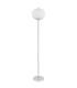 Blacky I Glass Floor Lamp Nickel Matt Opal Glass Shade 1x E27-2