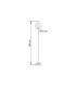 Blacky I Glass Floor Lamp Nickel Matt Opal Glass Shade 1x E27-7