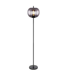 Blacky Glass Floor Lamp Black Glass Shade 1x E27-1