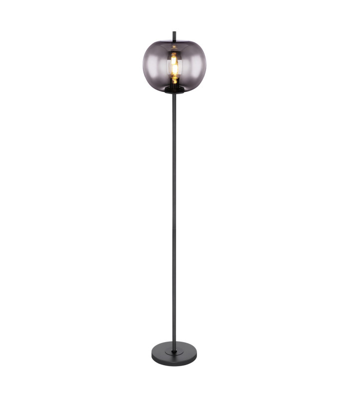 Blacky Glass Floor Lamp Black Glass Shade 1x E27-1