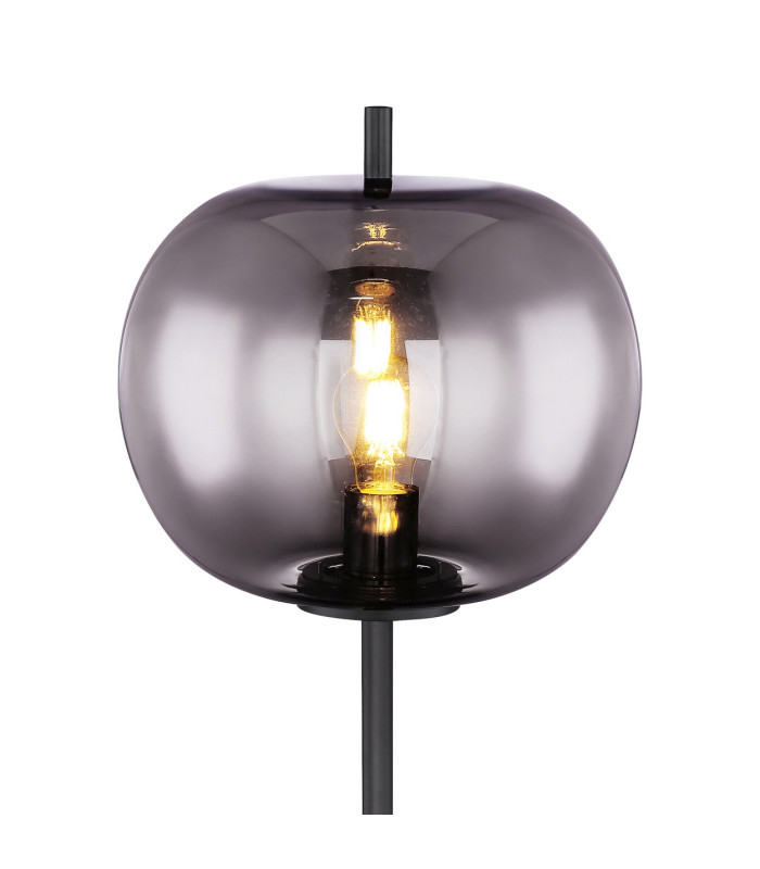 Blacky Glass Floor Lamp Black Glass Shade 1x E27-3