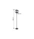 Blacky Glass Floor Lamp Black Glass Shade 1x E27-6
