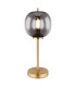Blacky I Globe Table Lamp Brass-Coloured Glass Shade 1x E14-1