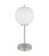 Blacky I Globe Table Lamp Nickel Matt Opal Glass Shade 1x E14-2