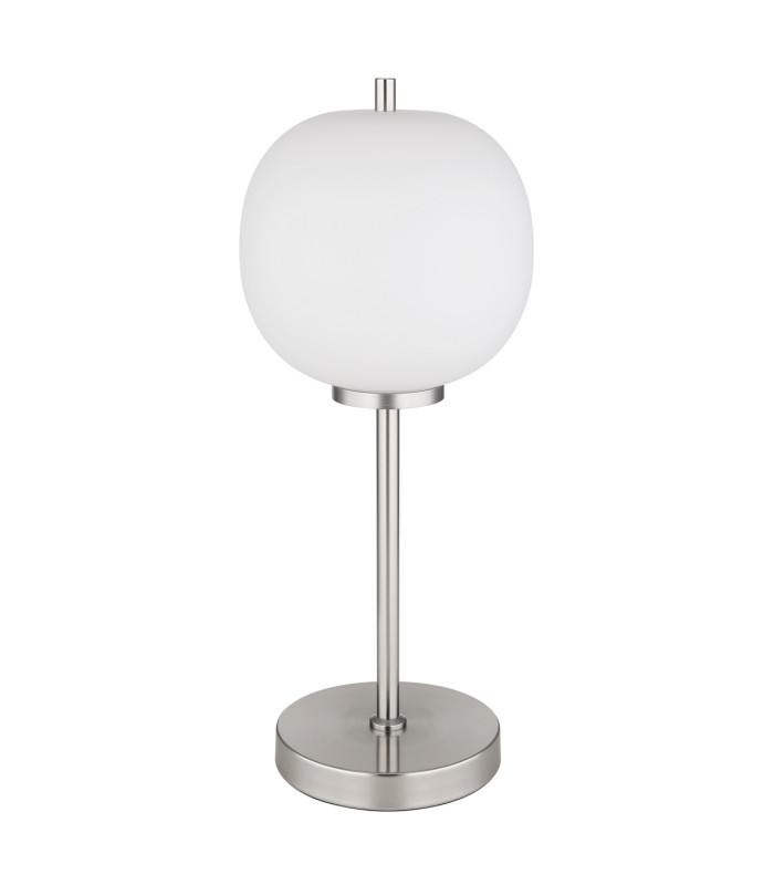 Blacky I Globe Table Lamp Nickel Matt Opal Glass Shade 1x E14-2