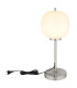 Blacky I Globe Table Lamp Nickel Matt Opal Glass Shade 1x E14-3