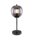 Blacky Globe Table Lamp Black Glass Shade 1x E14-1
