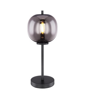 Blacky Globe Table Lamp Black Glass Shade 1x E14-1