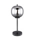 Blacky Globe Table Lamp Black Glass Shade 1x E14-2