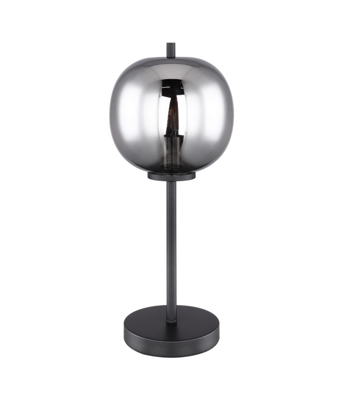 Blacky Globe Table Lamp Black Glass Shade 1x E14-2