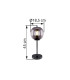 Blacky Globe Table Lamp Black Glass Shade 1x E14-5