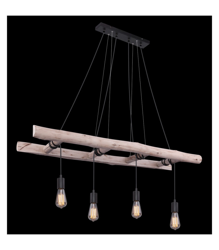 Irmgard Bar Pendant Ceiling Light Natural Color 4x E27-5