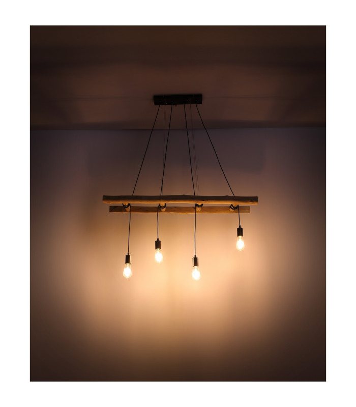 Irmgard Bar Pendant Ceiling Light Natural Color 4x E27-7