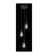 Isabella Cluster Pendant Ceiling Light Matt Black 3x E27-4