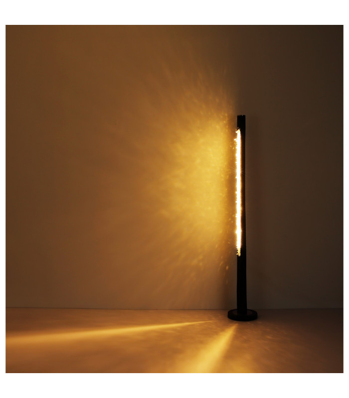 Felicitas LED Integrated Floor Lamp Matt Black LED Dimmable 3000K-6