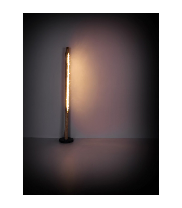 Felicitas LED Integrated Floor Lamp Wood LED Dimmable 3000K-6
