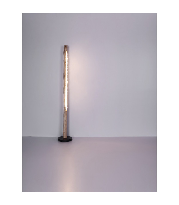 Felicitas LED Integrated Floor Lamp Wood LED Dimmable 3000K-7