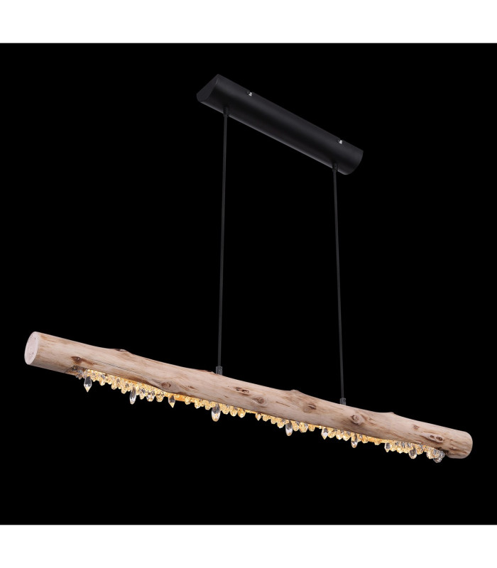 Felicitas 100cm Bar Pendant Ceiling Light Matt Black LED 3000K-5