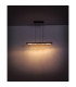 Felicitas 100cm Bar Pendant Ceiling Light Matt Black LED 3000K-7