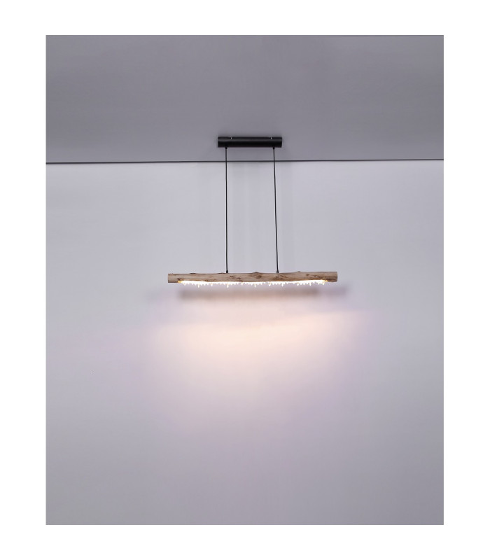 Felicitas 100cm Bar Pendant Ceiling Light Matt Black LED 3000K-8