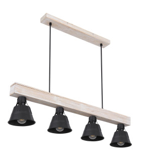 Günther Bar Pendant Ceiling Light Natural Color 4x E27-2