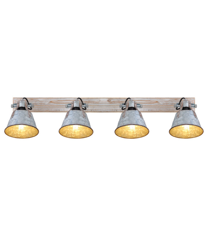 Günther I Ceiling Spotlight Bar White 4x E27-4