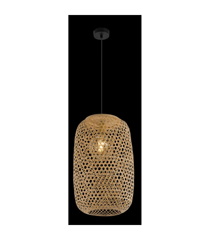 Mirena Wire Frame Pendant Ceiling Light Natural Color 1x E27-4