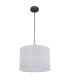 Roger Cylindrical Pendant Ceiling Light Matt Black 1x E27-2