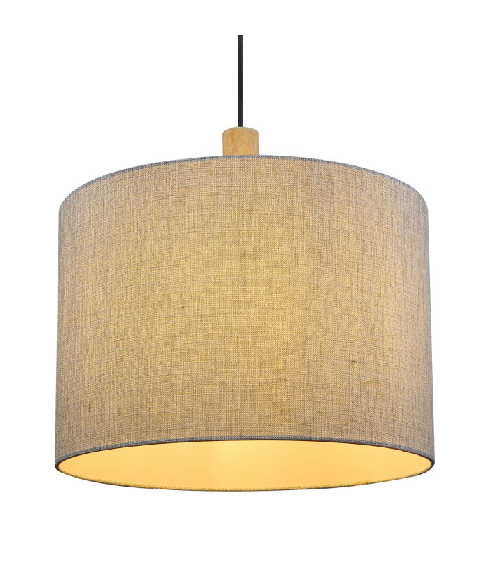 Roger Cylindrical Pendant Ceiling Light Matt Black 1x E27-3