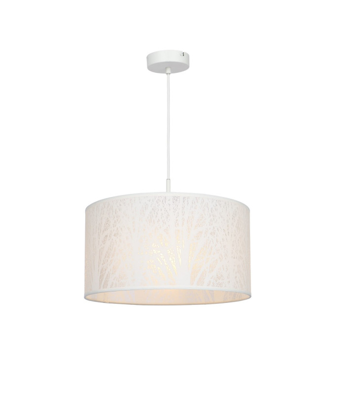 Pinni Cylindrical Pendant Ceiling Light White 1x E27-1