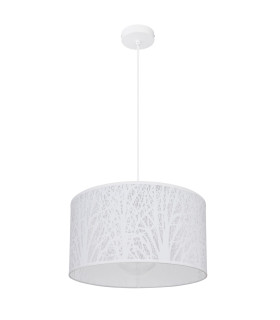 Pinni Cylindrical Pendant Ceiling Light White 1x E27-2