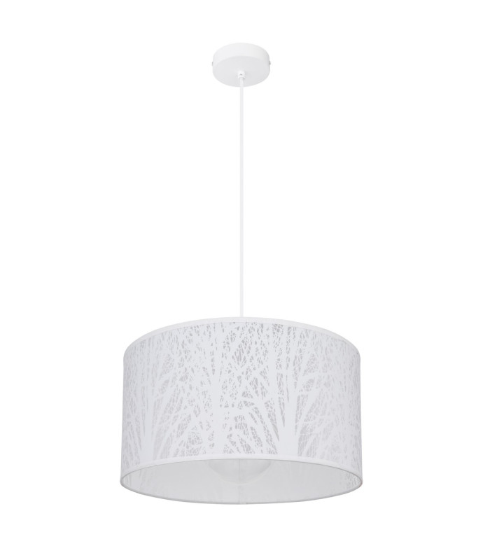 Pinni Cylindrical Pendant Ceiling Light White 1x E27-2