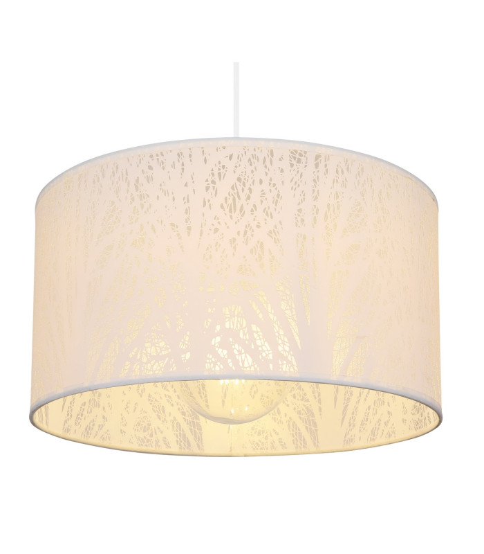 Pinni Cylindrical Pendant Ceiling Light White 1x E27-3