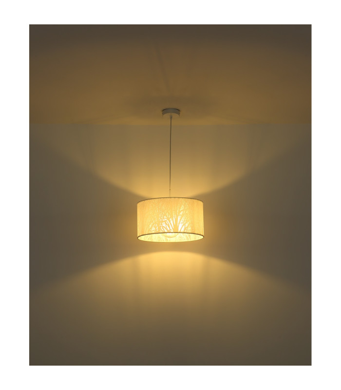 Pinni Cylindrical Pendant Ceiling Light White 1x E27-4