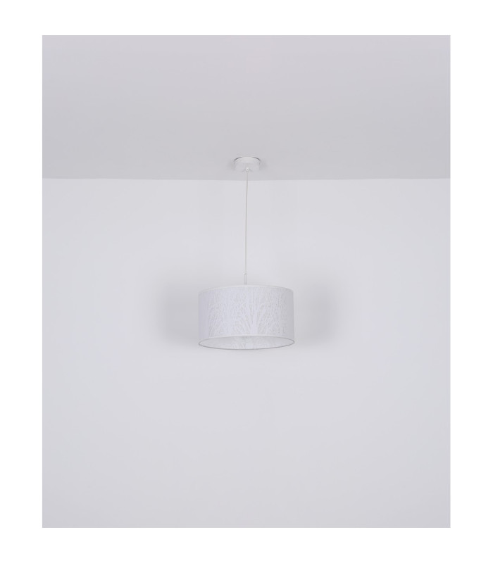 Pinni Cylindrical Pendant Ceiling Light White 1x E27-6