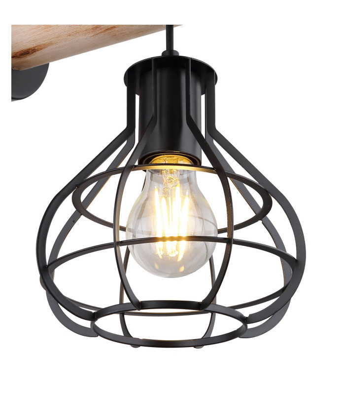 Clastra Wall Lamp Matt Black 1x E27-3