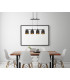 Bemmo Bar Pendant Ceiling Light Matt Black 4x E27-5