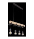 Ludi Bar Pendant Ceiling Light Black 4x E27-5