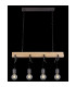 Ludi Bar Pendant Ceiling Light Black 4x E27-6