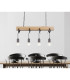 Ludi Bar Pendant Ceiling Light Black 4x E27-7