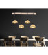 Rex Bar Pendant Ceiling Light Matt Black 4x E27-5