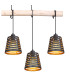 Ablona Bar Pendant Ceiling Light Matt Black 4x E27-4