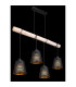 Ablona Bar Pendant Ceiling Light Matt Black 4x E27-5
