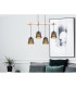 Ablona Bar Pendant Ceiling Light Matt Black 4x E27-7