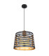Ablona 35cm Cylindrical Pendant Ceiling Light Matt Black 1x E27-1