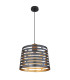 Ablona 35cm Cylindrical Pendant Ceiling Light Matt Black 1x E27-2