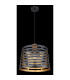 Ablona 35cm Cylindrical Pendant Ceiling Light Matt Black 1x E27-4