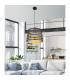 Ablona 35cm Cylindrical Pendant Ceiling Light Matt Black 1x E27-8